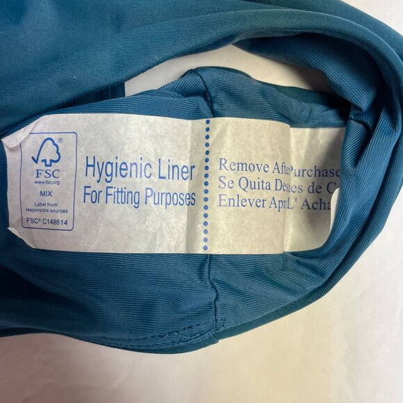 Andie The Calcos High Waisted Bikini Bottom Blue Green Sz XL - Picture 4 of 8